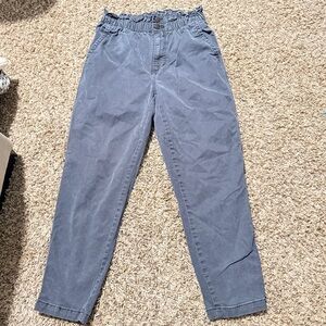 Universal Thread Paperbag Waist Pants Blue Gray Size 0 High Rise